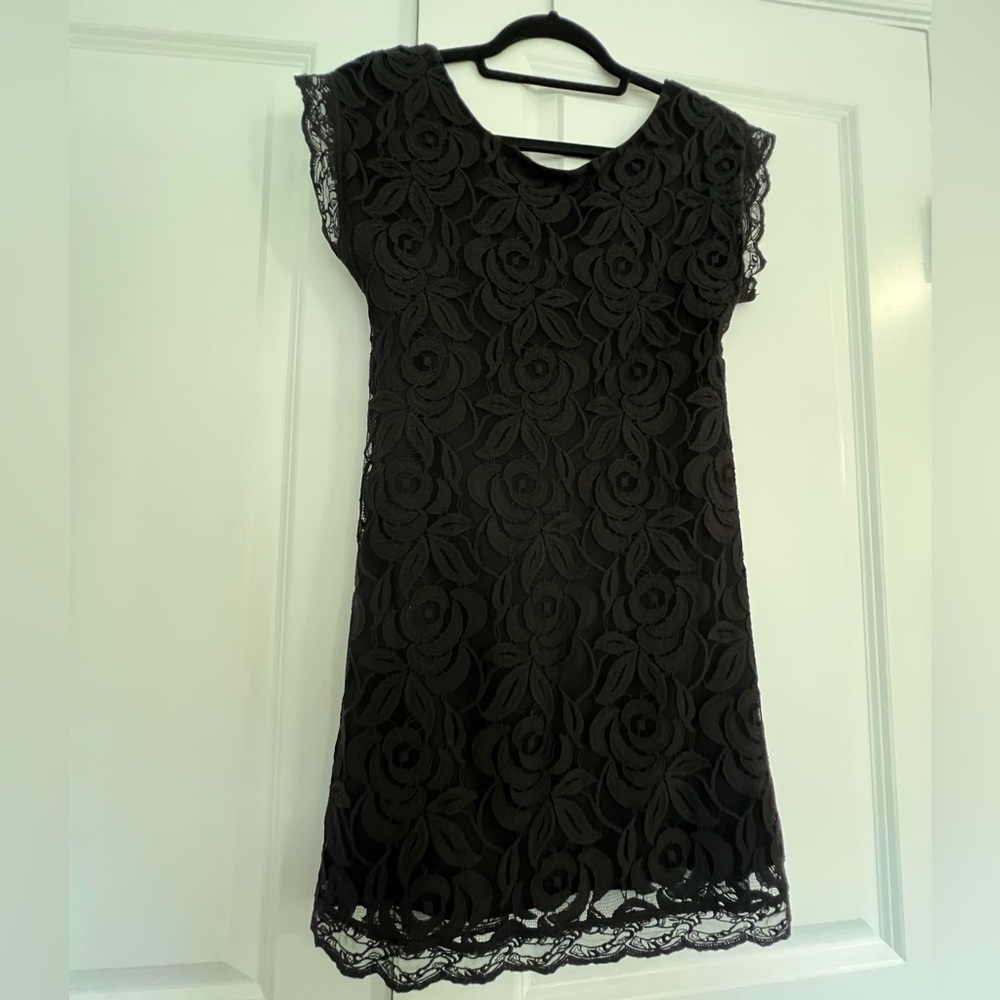 Nordstrom Black Lace Mini Dress